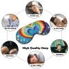 Rainbow Star Love Heart Eye Mask, Side Sleeping Mask Light Blindfold Sleeping Mask Nose Pad and Elastic Band for Children Women and Men view 4
