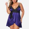 TYUIOP Babydolls Sexy Lingerie Plus Size Lingerie Set Plus Size Blue Floral lace Set for Women Sexy Costumes for Women Sets Naughty Skirts Crotchless Body Suits view 3