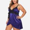 TYUIOP Babydolls Sexy Lingerie Plus Size Lingerie Set Plus Size Blue Floral lace Set for Women Sexy Costumes for Women Sets Naughty Skirts Crotchless Body Suits view 4