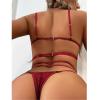 TYUIOP Leather Lingerie Sexy Lingerie for Women Naughty Crotchless Skirt Women lace Naughty Sexy Uniforms for Valentines Outfit Sets UK School view 3