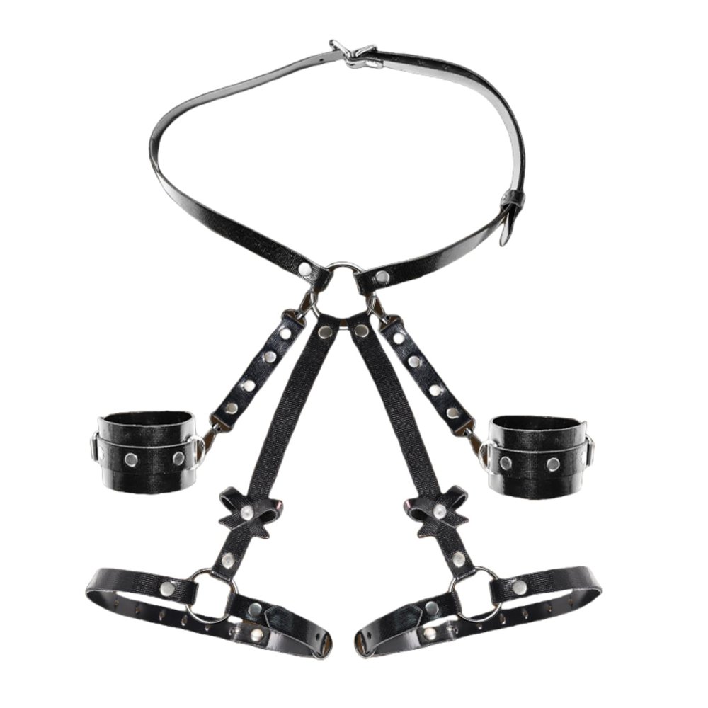 Adjustable Couple Yoga Stretch Cuffs - Four Colours - B168 (Black)