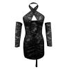 TYUIOP Babydoll Lingerie for Women Bodysuit Lingerie Sexy Womens Set Sexy PVC Sets for Women Plus Size Naughty Blue Set view 2