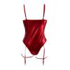 TYUIOP Xmas Lingerie Sexy Lingerie Latex Dress Crotchless Women's Sexy Nightgown Bridesmaid Pyjamas Plus Size Dress Wedding Underwear for Bride Leather Red view 2