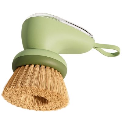 Dish Scrubber Soap Dispenser - Lazy Push, Type Kitchen Pot | Brush Natural Sisal Bristles, Durable Cleaning Tool Pots, Pans Utensils Without Scratching Surfaces for Liquid Dispenser Palm