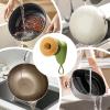 Dish Scrubber Soap Dispenser - Lazy Push, Type Kitchen Pot | Brush Natural Sisal Bristles, Durable Cleaning Tool Pots, Pans Utensils Without Scratching Surfaces for Liquid Dispenser Palm view 4