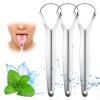 5er Pack Tongue Scraper For Adults,Reduce Bad Breath, Metal Tongue Scraper, Tongue Cleaner, Tongue Scraper, Stainless Steel Tongue Scraper, Tongue Cleaner for Adults, Tongue Scrubber (D) view 1
