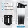 AOGOE Protein Shaker Bottle, 750ml Insulated Stainless Steel, Double Wall, Leak Proof, Gym & Sports Shaker Cup view 2