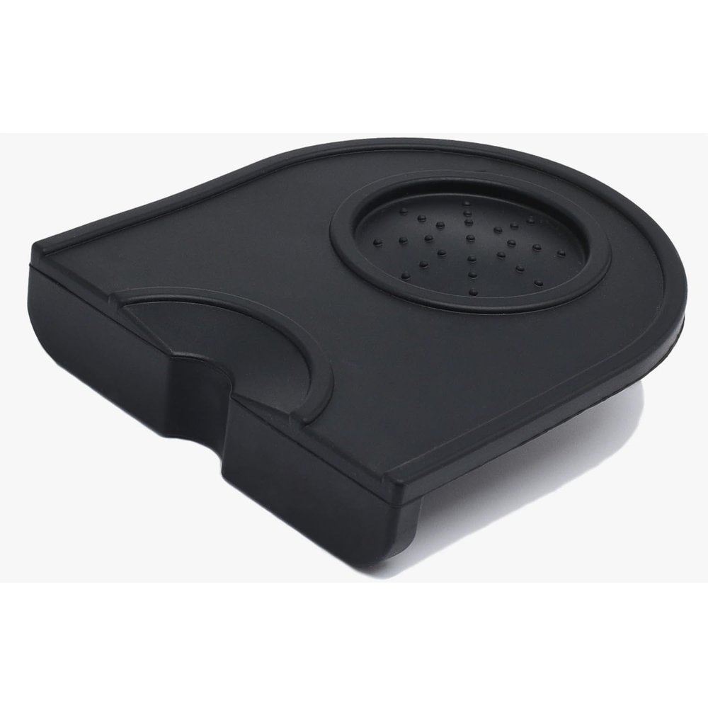 Coffee Knock Box Shock-Absorbent Durable Barista Style Knock Box With Removable Knock Bar and Non-Slip Base Gift Silicone Tamping Pad for Barista Tool Home Kitchen Bar Coffee Shop (Coffee Tamper Mat)