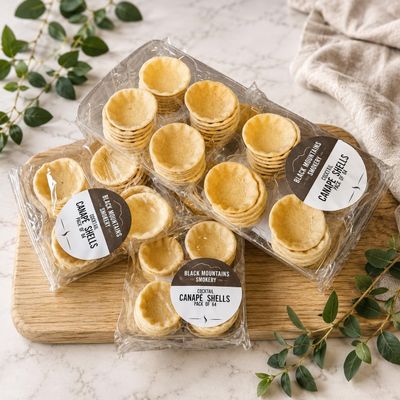 Black Mountains Smokery Mini Pastry Cases 6x64 Canap Shells & Pastry Cups, Ready to Fill for Hors dOeuvres, Buffets & Entertaining