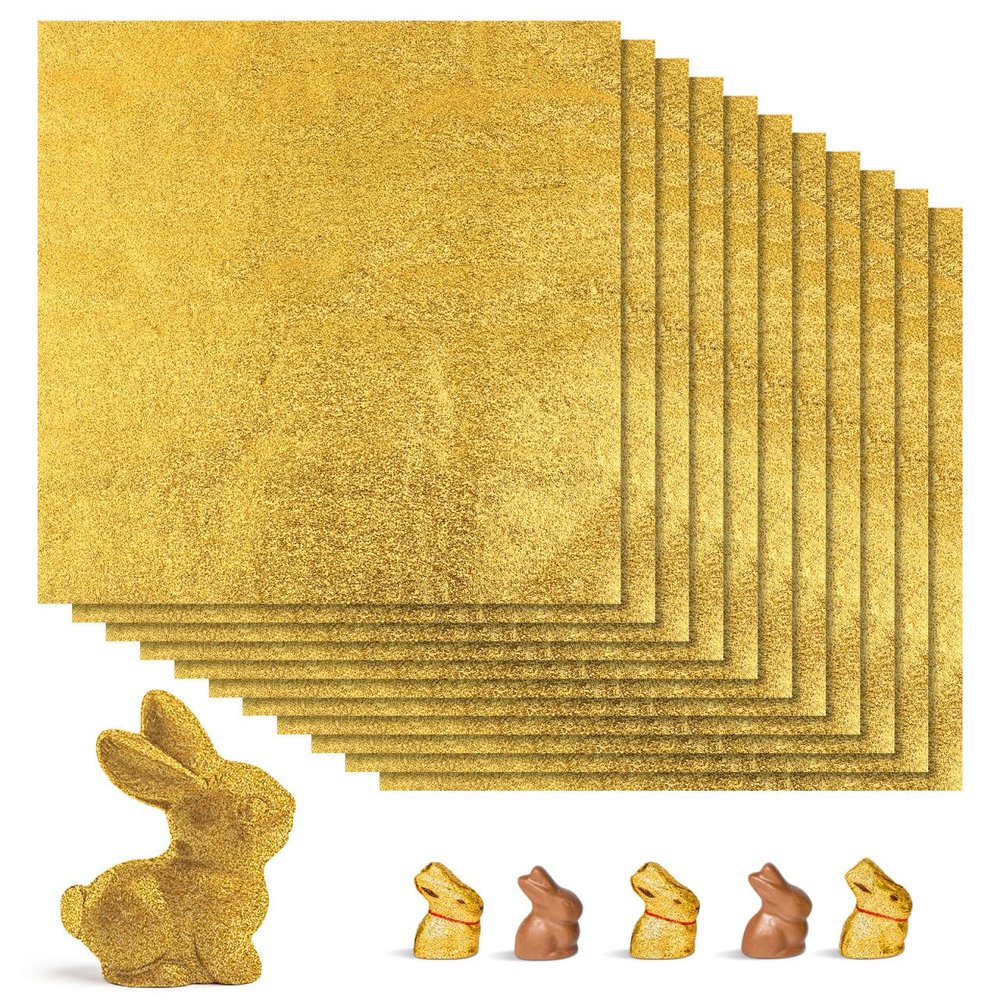 Gold Foil Candy Wrappers 200pcs Aluminum for Bars and Fudge