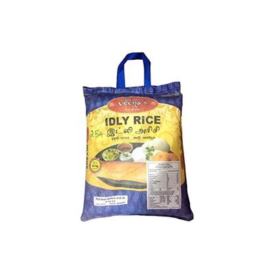 Veena's Idly Rice 10kg Idly and Dosa Rice Soft, Fluffy Texture for Perfect Idlis South Indian Rice Ideal for Traditional and Instant Recipes Easy to Cook Product from India Pack of 1