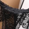 AnnSemo Women's Floral Lace Thongs Sexy Underwear Crotchless Seamless G-String Soft Comfortable See Through Knickers Cheeky Back Hipster Lacy Bikini Sheer Mini Briefs for Valentines Gift view 4