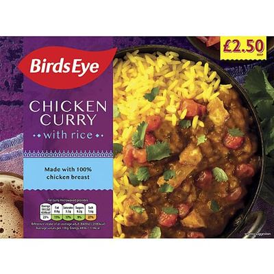 Birds Eye Chicken Curry with Rice 400g 400g Pack of 3