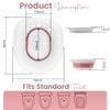 Joey&Viggy Sitz Bath for Toilet | Hemorrhoids Treatment & Postpartum Essentials | Portable Bath for Elderly Essentials, Yoni Steam, Haemorrhoids & Piles Treatment (Pink & White) view 4