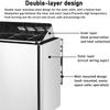 Electric Heater Home Sauna,Heaters Dry Steam Bath Sauna Stove,3-9kw,220/380v,Spa Heater Dry Sauna Stove,Stainless Steel,for Home/Sauna Room,3.0KW/220V view 2