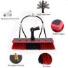 12-36ft Window Cleaning Pole, Water Fed Telescopic Brush, Extendable Photovoltaic Panel Cleaning Brushes, Solar Panel Cleaning Brush Can Spray Water,12ft/3.6m-35cmBrushhead view 2