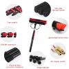 12-36ft Window Cleaning Pole, Water Fed Telescopic Brush, Extendable Photovoltaic Panel Cleaning Brushes, Solar Panel Cleaning Brush Can Spray Water,12ft/3.6m-35cmBrushhead view 3