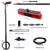 3.6-6 M Window Cleaning Pole,Water Fed Telescopic Brush,Window Cleaner Kit,Extendable Solar Panel Washing Equipment Cleaning Conservatory Roof Extendable Cleaner (35cm Brush,4.6M) view 2