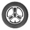 10 Inch Wheelchair Wheel Alloy Hub Rubber Tread Non Slip Inflatable Wheelchair Rear Caster Replacement Electric Wheelchair Wheels PU Alloy Steel Rear Wheel view 1