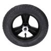 10 Inch Wheelchair Wheel Alloy Hub Rubber Tread Non Slip Inflatable Wheelchair Rear Caster Replacement Electric Wheelchair Wheels PU Alloy Steel Rear Wheel view 3