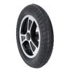 10 Inch Wheelchair Wheel Alloy Hub Rubber Tread Non Slip Inflatable Wheelchair Rear Caster Replacement Electric Wheelchair Wheels PU Alloy Steel Rear Wheel view 4