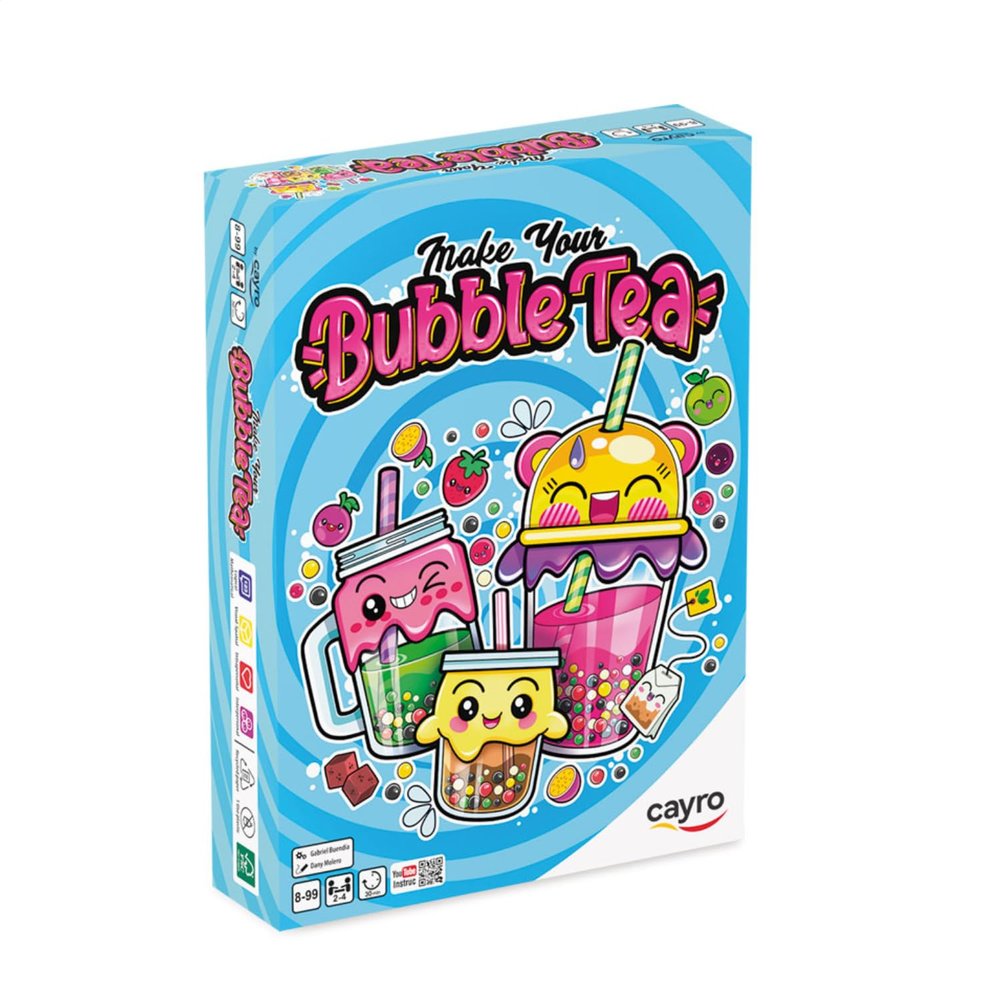 Cayro - Make Your Bubble Tea - Complete Bubble Tea Making Kit at Home - Interactive Game - CREATE Your Asian Drink - Ages 8-99 - 2-4 Players