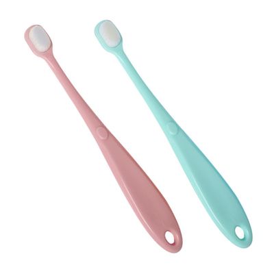SECFOU 2pcs Boys and Girls Oral Care Toothbrush Bristles Toothbrush for Boy Girl Toddlers Gum Cleaner Oral Cleaning Stick Travel