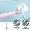 SECFOU 2pcs Boys and Girls Oral Care Toothbrush Bristles Toothbrush for Boy Girl Toddlers Gum Cleaner Oral Cleaning Stick Travel view 4