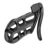 Breathable Black Resin cage for Men with Locking Protection and 3 Fixing Rings (47mm/51mm/53mm) (L) view 3