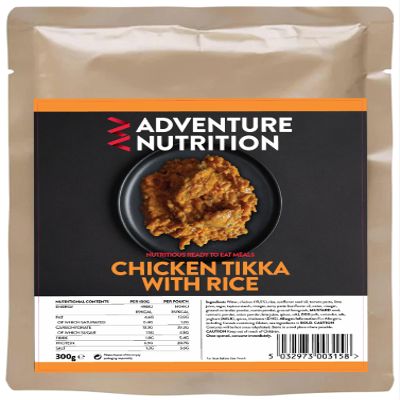 Adventure Nutrition Chicken Tikka with Rice 300g MRE (Wet) (Single)