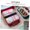 Ciieeo Lunchbox Elastic Straps 4pcs Nylon Bento Box Bands Black with Tight and Secure Hold for Notebooks and Luggage, for Classroom and Camping Use view 3