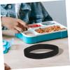 Ciieeo Lunchbox Elastic Straps 4pcs Nylon Bento Box Bands Black with Tight and Secure Hold for Notebooks and Luggage, for Classroom and Camping Use view 4