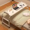 Bed Desk Over Table Over Bed Desk 140x40cm, Overbed Table, Mobile Overbed Desk, Desk with 4 Wheels Computer Desk Height Adjustable 65-95cm Table for Home and Hospital view 1