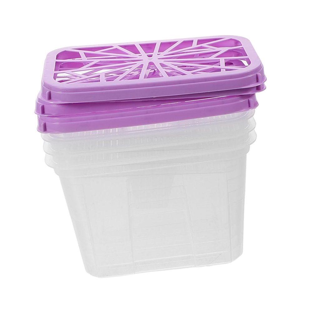 Alipis Plastic Carry Case Moisture Absorber Storage Box with Large Capacity 4pcs Compact and Convenient Reusable Condensation Absorbers for Bookcase and Shoe Cabinet for Indoor Home Use