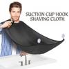 CENSIVI Beard Bib Beard Catcher - Beard Shaving Apron Hair Clippings Catcher & Grooming Cape Apron, Non-Stick & Grooming Cloth, Perfect Gifts for Men or Valentines Gifts, Black view 2