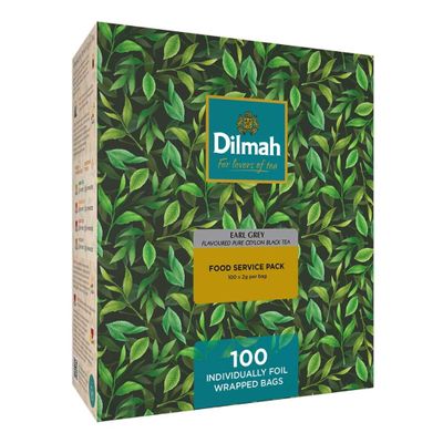 Dilmah - Earl Grey - Black tea 100 tea bags - Black tea from Ceylon with bergamot - Leaves hand-picked in Sri Lanka (200 g)