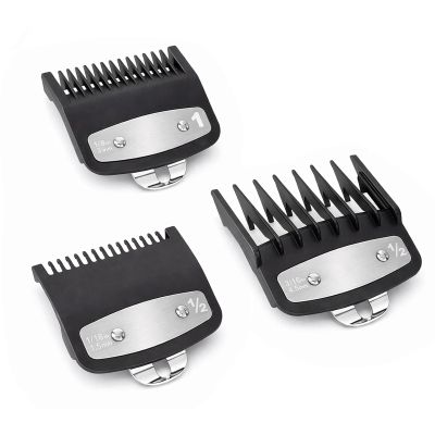 3 Pcs Hair Clipper Guards, Precision Attachment Comb -1.5mm, 3mm, 4.5mm, Hairdressing Accessories, Positioning Comb Suitable for Most Hair Clippers