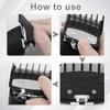 3 Pcs Hair Clipper Guards, Precision Attachment Comb -1.5mm, 3mm, 4.5mm, Hairdressing Accessories, Positioning Comb Suitable for Most Hair Clippers view 4