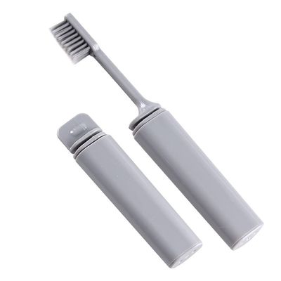 Portable Folding Charcoal Brush Toothbrush Environmentally Friendly Travel Easy To Carry Grey 1 Pcs Creative and Popular