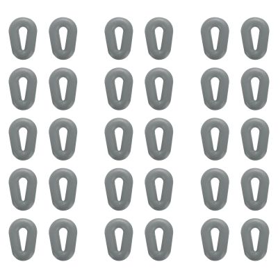 sourcing map 15 Pairs Glasses Ear Grip Silicone Hollow Type 14.4mm Eyeglasses Temple Grips Retainer Anti Slip Soft Eyeglass Ear Grips for Eyeglasses Sunglasses Sport Glasses, Gray