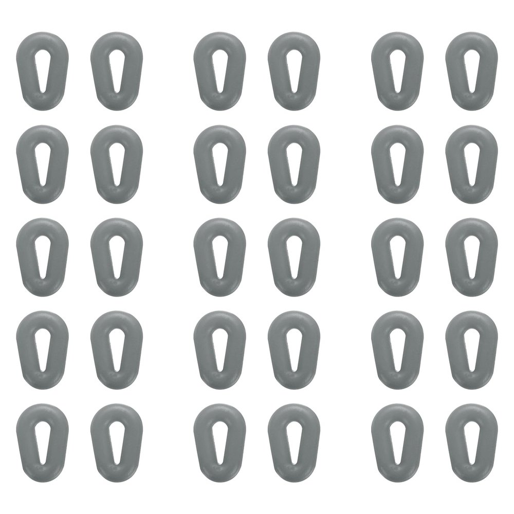 sourcing map 15 Pairs Glasses Ear Grip Silicone Hollow Type 14.4mm Eyeglasses Temple Grips Retainer Anti Slip Soft Eyeglass Ear Grips for Eyeglasses Sunglasses Sport Glasses, Gray