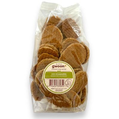 1 x Gwoon Mini Stroopwafels 300 g I Stroo Wafels from the Netherlands I Dutch Biscuits I Stroop I Caramel
