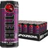 Energy Drink | 32 mg/100 ml Caffeine | Vitamins B3, B5, B6, B12 | No Preservatives | Environmentally Friendly Packaging | 24 cans 250ml each| Compatible with HELL Energy (250ML, HELL BLACK CHERRY) view 1