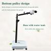 Terahertz Therapy Device Stand, Energy Blower Automatic Rotating Stand with Remote Control, 360 Rotation, 70-130CM Height Adjustment, Bottom Roller Design, Easy To Fold view 3