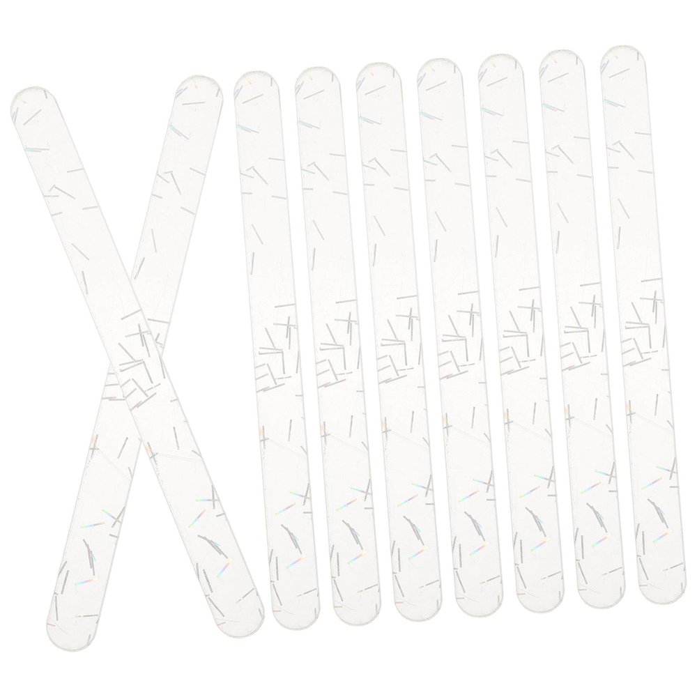 NUOBESTY 20pcs Ice DIY Sticks Acrylic Sticks Safe Ice Multi-Function for Summer Homemade Cream Lollies Party Craft Assorted Style