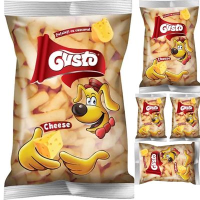 Gusto Cheese Pufuleti Corn Chips 100 Gram x 5 Packs
