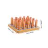 Baluue Finger Rehabilitation Training Board for Hand Therapy Wooden Pegboard Dexterity Tools to Enhance Fine Motor Skills and Coordination for Occupational Therapy and Office Exercises view 2