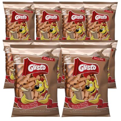 Gusto Pufuleti Cacao Milk Corn Chips 80 Gram x10 Packs