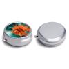 Teal and Flower Pill Box Pill Case Pill Organizer Medicine Pill Organizer Weekly Pill Organizer Pill Holder Small Pill Case Pill Containers Pill Holder for Purse view 3