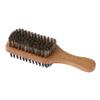 2-side Men Nylon Bristle Beard Mustache Brush with Wood Handle 3 Size B view 3